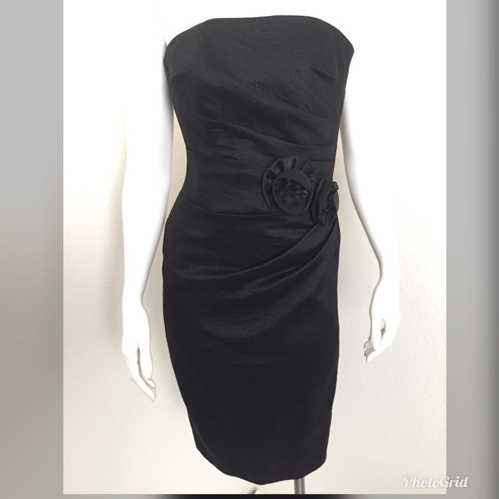 ❌WHBM Strapless Side Ruched Evening Dress Size 00